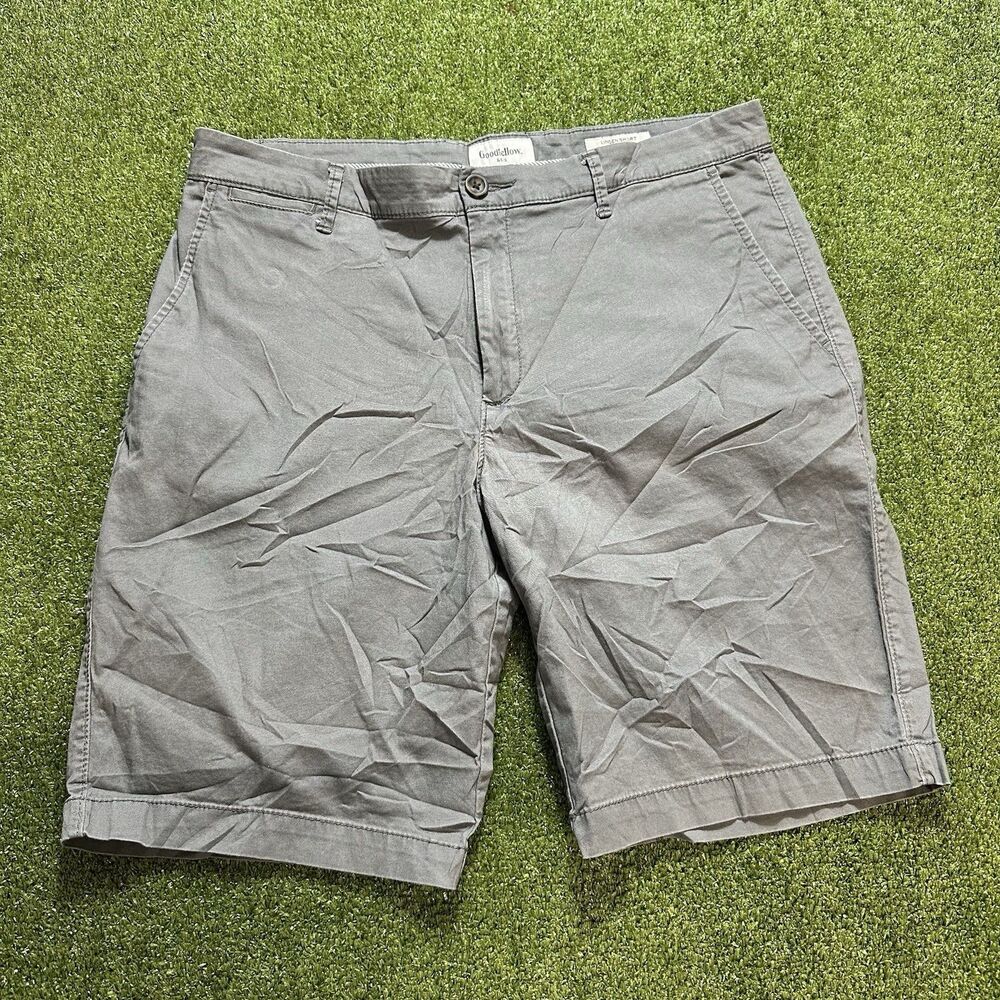Goodiellow LINDEN 9' Flat Front Men's Walking Casual Golf Shorts 34